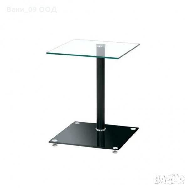 Помощна масичка-метал и стъкло, снимка 1