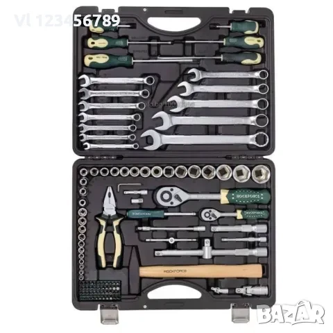 Комплект гедоре 1/2″& 1/4″, 110 части ROCKFORCE, снимка 1