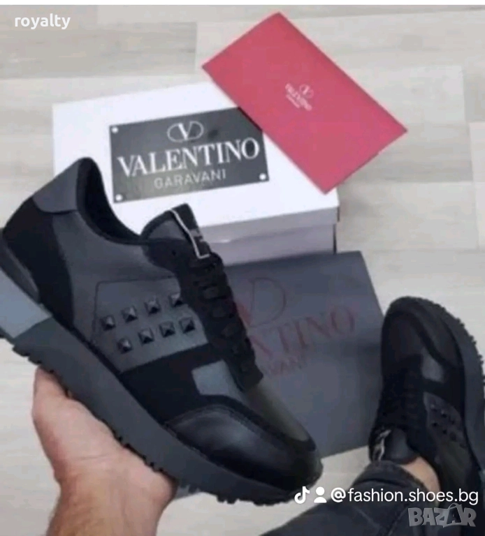 Valentino Черни Маратонки 36-44 Номер , снимка 1