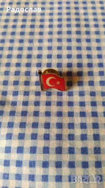 значка с турското знаме , снимка 1