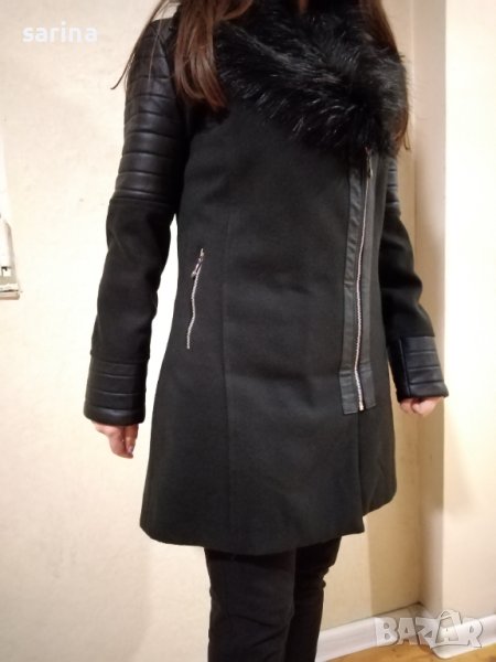 Зимно черно палто, снимка 1