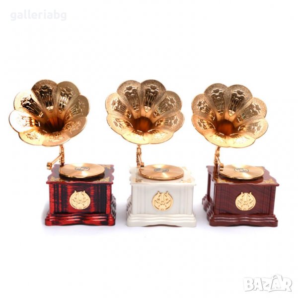 Музикална кутия - Ретро грамофон, снимка 1