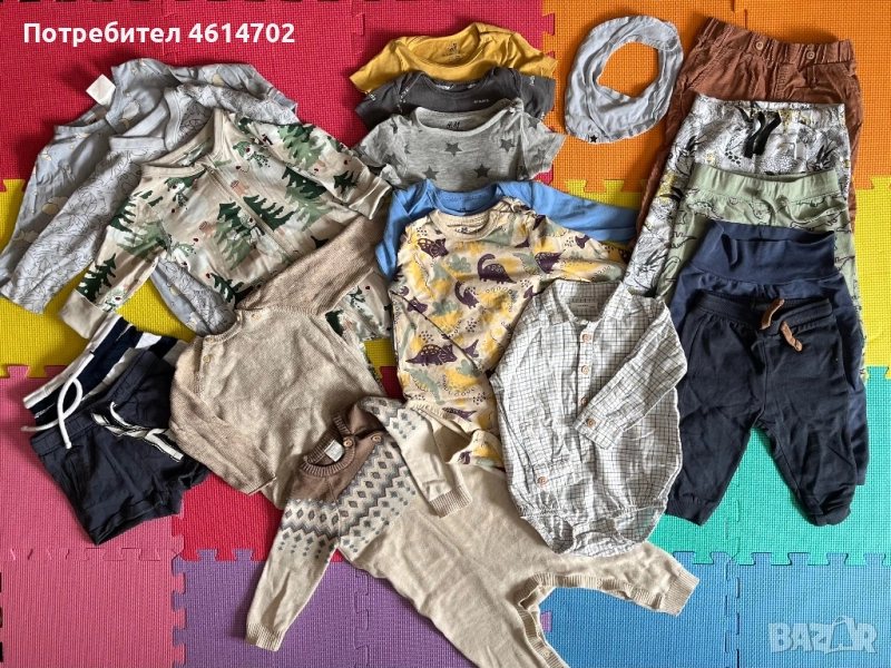 Бебешки дрешки за момче 6-9 месеца, 74cm, снимка 1