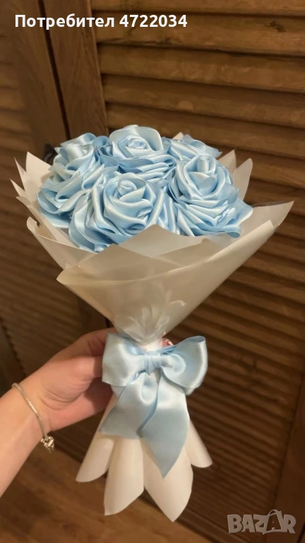 Букет от сатенени рози, снимка 1