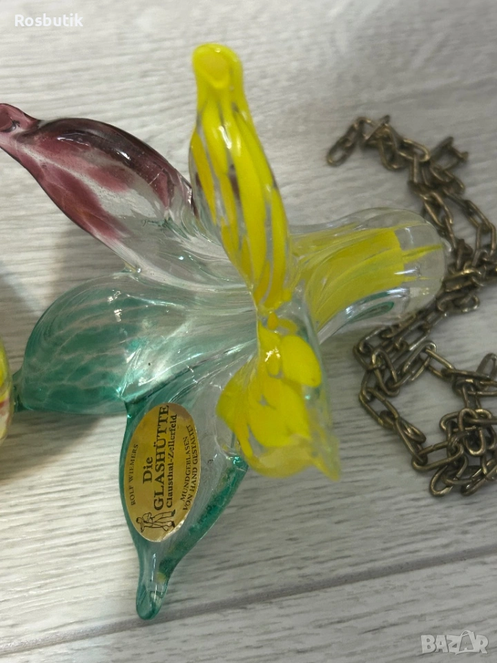 Лот от старинни стъклени фигури , снимка 1