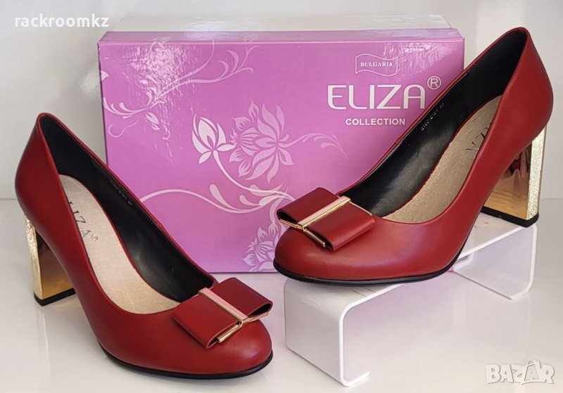 Дамски обувки на ток Елиза, цвят бордо, снимка 1
