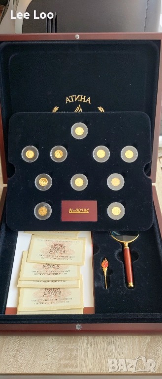 Атина 2004-Сет от 10 Златни монети, снимка 1