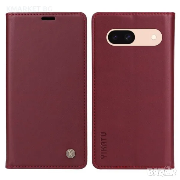 Google Pixel 8a YIKATU Кожен Калъф и Протектор, снимка 1