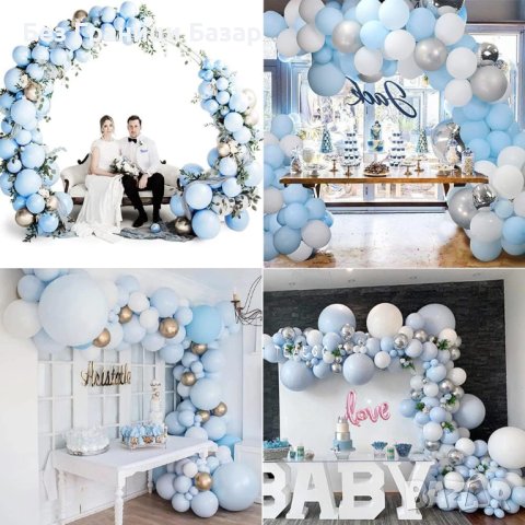 Нов Комплект 96 части за арка декорация / украса за рожден ден Балони, снимка 8 - Други - 43696946