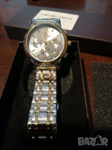 Ontheedge мъжки луксозен часовник с хронограф и календар, снимка 5 - Мъжки - 37638850