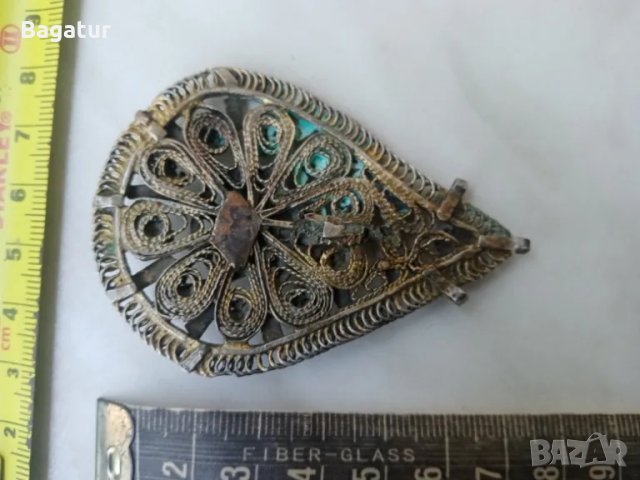 Възрожденски накит филигран,позлата,сачан,челник,гранулация , снимка 4 - Антикварни и старинни предмети - 50071667