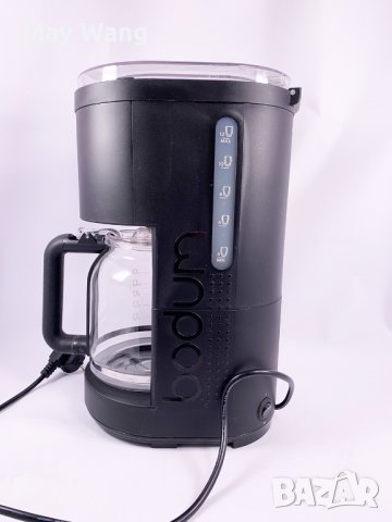 Кафемашина за шварц кафе Bodum, 12 чаши, 1.5л, Черен, Като нов, снимка 3 - Кафемашини - 36881148