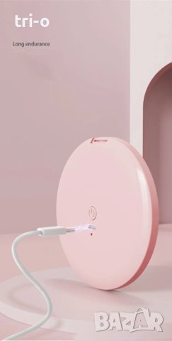 Козметично, дамско сгъваемо, компактно огледало за грим с LED светлина, снимка 7 - Други - 43315206
