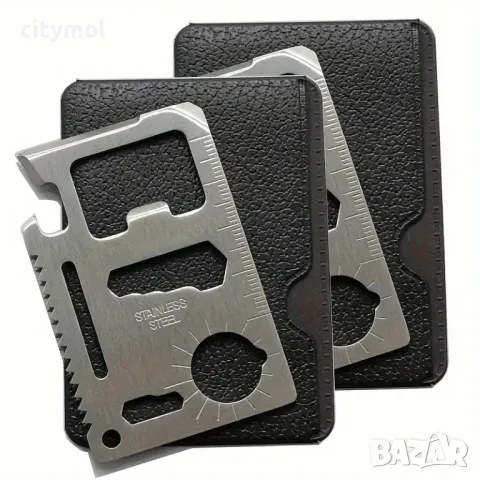 Мултифункционален инструмент 11 в 1 с размер на кредитна карта, снимка 5 - Оборудване и аксесоари за оръжия - 48419620