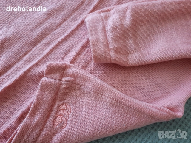 Розов вълнен пуловер - Canterbury of New Zealand  – М , снимка 2 - Блузи с дълъг ръкав и пуловери - 51736261