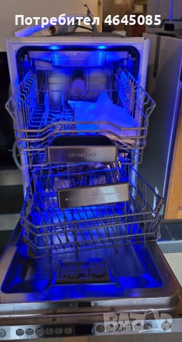 Съдомиялна SIEMENS 450мм вградена в отлично състояние, снимка 2 - Съдомиялни - 52695054
