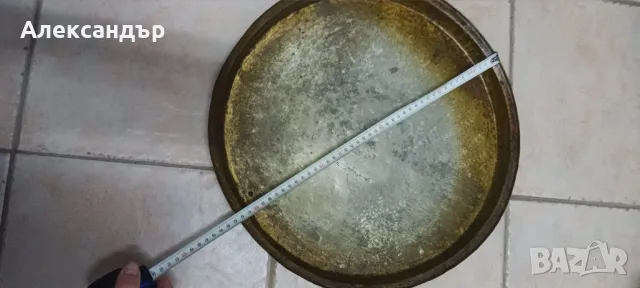 Старинни  български медни калайдисани тави