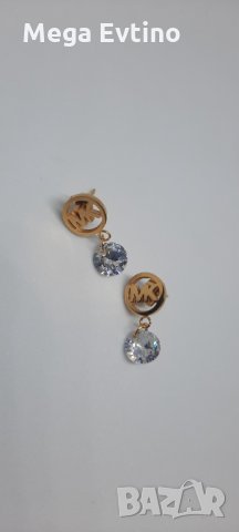 Стоманени обици Michael Kors MK с кристали , снимка 5 - Обеци - 34607381