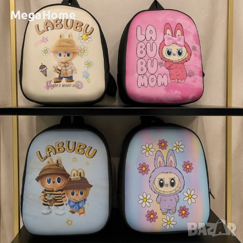 Леки и Удобни Детски раници Labubu с размери 30х23х10 см , Различни варианти, снимка 11 - Раници - 53482453