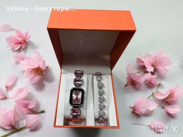 Луксозни дамски часовници с декоративни камъчета