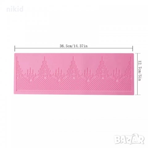 Д6 висулки паяжина дантела борд силиконов молд форма за украса торта с фондан шоколад гъмпейст, снимка 4 - Форми - 18734999