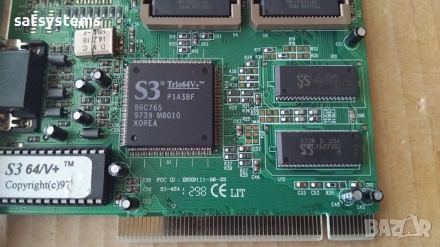Видео карта S3 Trio 64V+ Trio S3-4SA 2MB PCI, снимка 7 - Видеокарти - 34077695