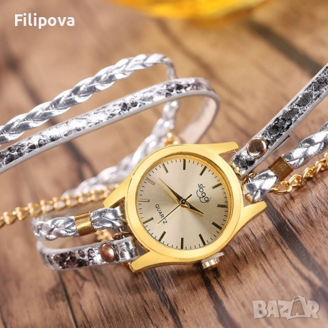 Дамски часовник тип гривна