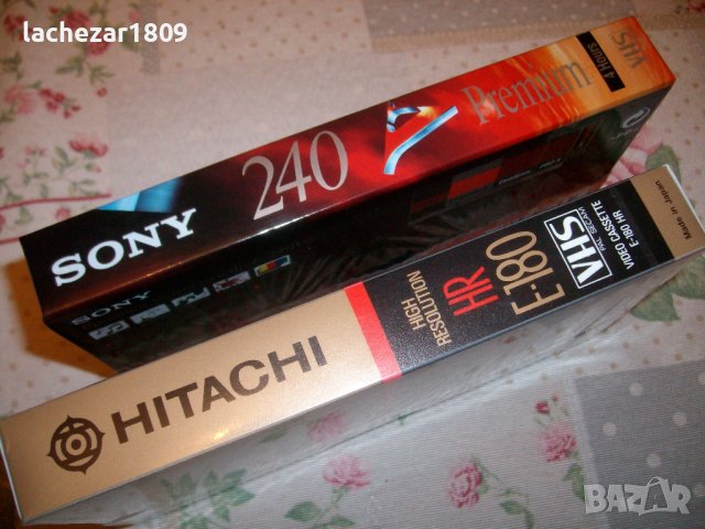 видео касети HITACHI и SONY  VHS, снимка 2 - Друга електроника - 38750312