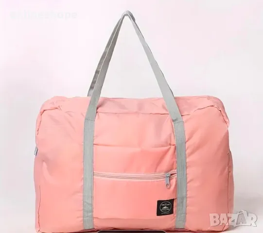 Чанта / Сак подходяща за ръчен багаж - в розов и тъмно син цвят, снимка 4 - Сакове - 48879063