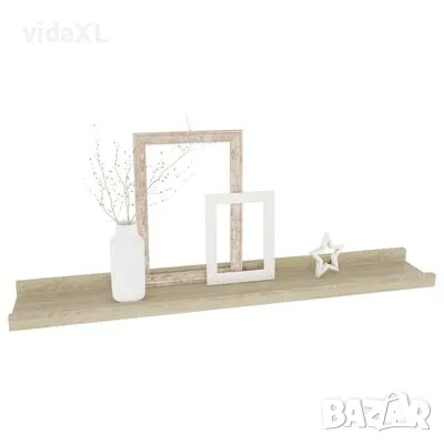 vidaXL Стенни рафтове, 2 бр, сонома дъб, 60x9x3 см（SKU:326680）, снимка 3 - Други - 48716007