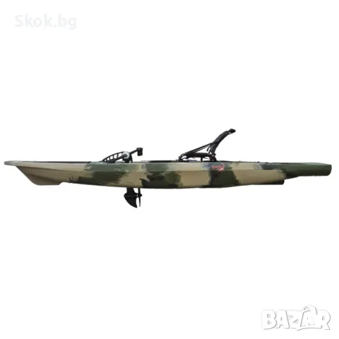 Риболовен каяк с педали – Scorpio Fish BIG MAX 125 – 3.81 метра – Едноместен, снимка 3 - Водни спортове - 49236661
