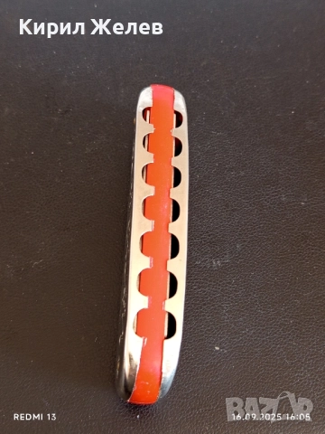 Стара ретро устна хармоника MELODIA MADE IN POLAND рядка за КОЛЕКЦИЯ 41797, снимка 5 - Други ценни предмети - 51734298