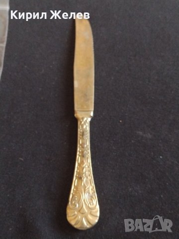 Стар цинков нож красива орнаментика с маркировка ITALY за КОЛЕКЦИОНЕРИ 42155