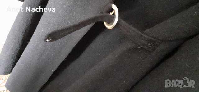 Палто дамско вълнено, черно, снимка 7 - Палта, манта - 40818261