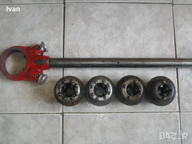 VIRAX 521A-Made in FRANCE-Плашка Водопроводна/Винтонарезка/Винторезка За Резби Тръби-с 4 бр.Глави, снимка 6 - Други инструменти - 40225416