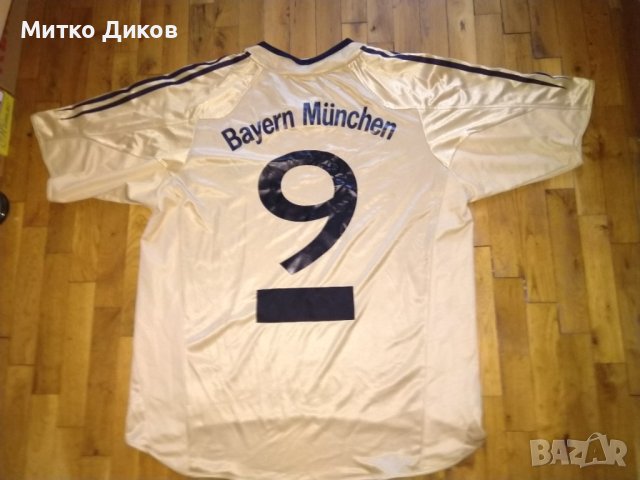 Байерн Мюнхен футболна тениска маркова на Адидас от сезон 2004-2005г.№9 размер  Л, снимка 5 - Футбол - 40426017
