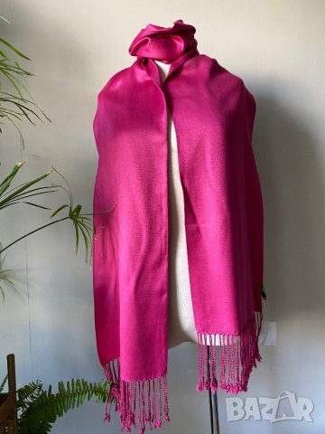 Цикламено розов/ цвят фукция шал/ различни видове, снимка 5 - Шалове - 40885222