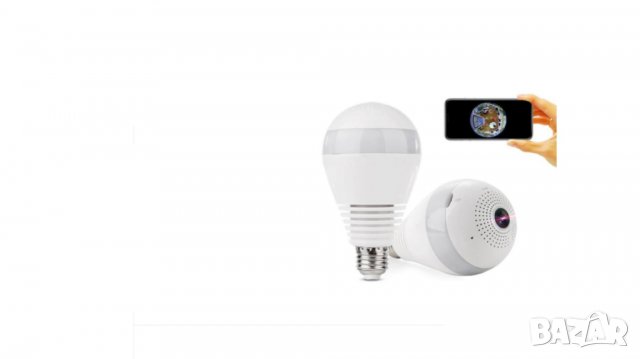 + карта 64GB НОВО ПАНОРАМНА КАМЕРА ТИП КРУШКА – PANORAMIC CAMERA LIGHT, снимка 2 - Камери - 39455513