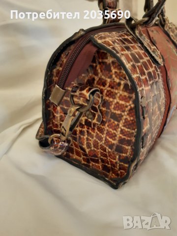 Бутикова дизайнерска чанта от естествена кожа-намаление , снимка 2 - Чанти - 38089377