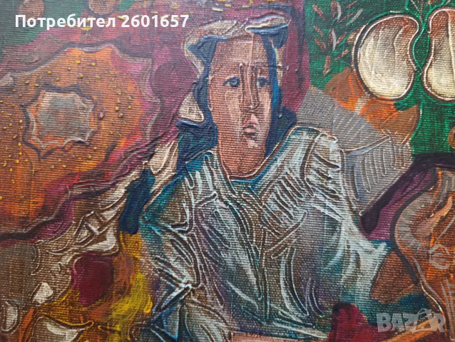 Красива маслена картина, абстракция., снимка 2 - Картини - 48017122