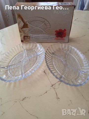 Стъклени чинии, снимка 2 - Чинии - 39527584