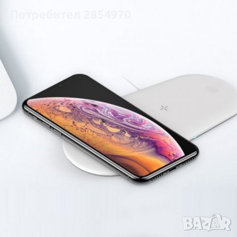 Безжично Зарядно Qi 3 В 1 за Apple iPhone , iWatch , Airpod, снимка 3 - Безжични зарядни - 38568435