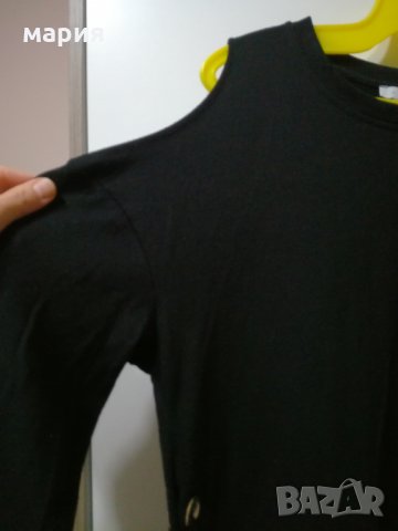 Нова блуза с голи рамене фино плетиво, снимка 2 - Блузи с дълъг ръкав и пуловери - 28540561