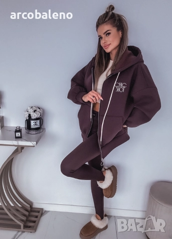 Дамски суичър с цип и надпис, 2цвята , снимка 12 - Суичъри - 52672385