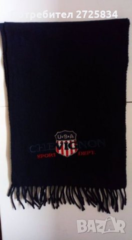 Шал Chevignon с ресни, 100% вълна, снимка 3 - Шалове - 35059864