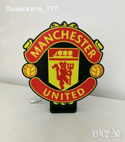 3д лампа Manchester United F.C., снимка 2 - Настолни лампи - 53395218