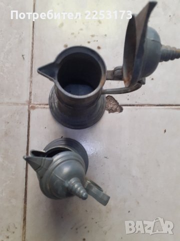 Стари цинкови канички с капаци.Лот., снимка 2 - Декорация за дома - 43533275