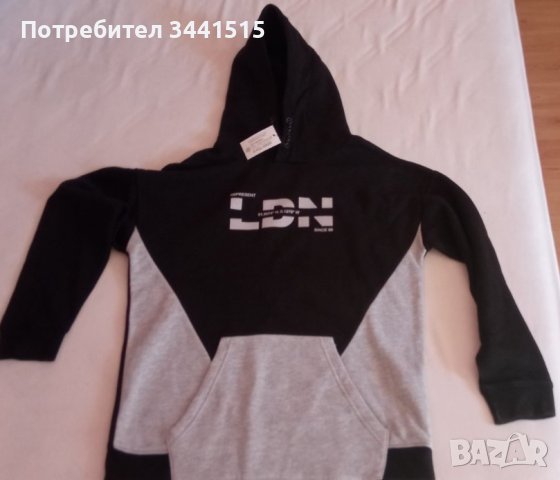 Детски суичър/суитчер с качулка 12-13 год. 158 см