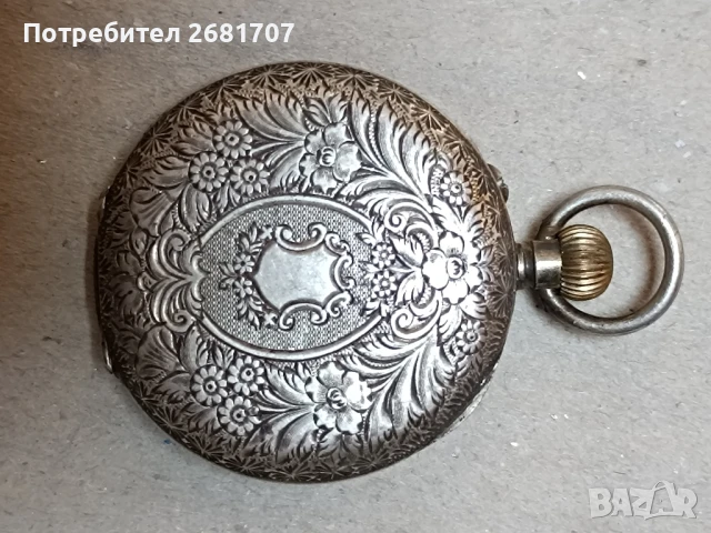 джобен сребърен часовник , снимка 2 - Джобни - 51375630