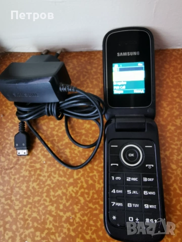 Телефон с копчета Samsung Е1190 със оригинално зарядно, снимка 2 - Samsung - 53601185